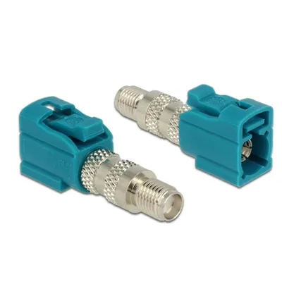 Cambiador de género DELOCK 88926 FAKRA Z a SMA Azul Macho-Macho