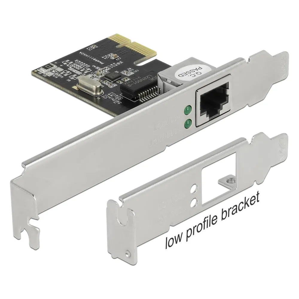 Tarjeta de Red Delock PCI Express Gigabit Ethernet 1000 Mbps Jumbo Frames