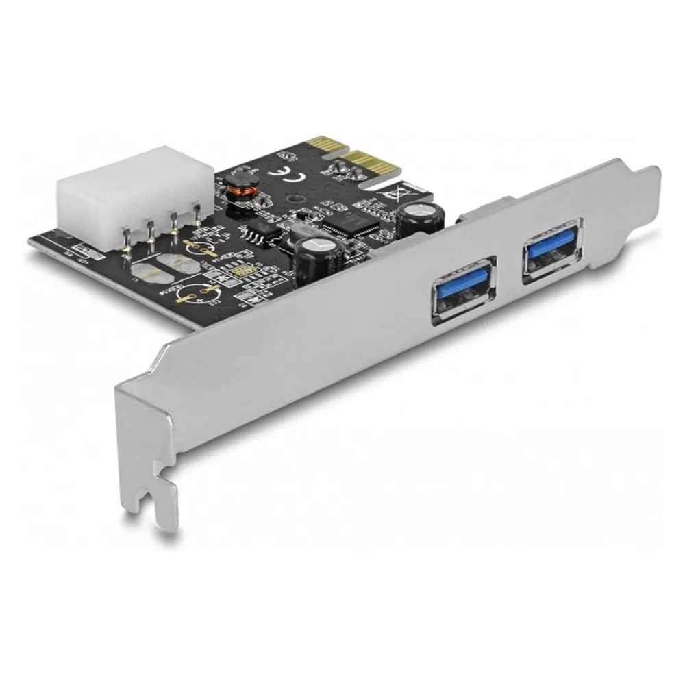 Netzwerkkarte Delock 89243 PCIe USB 3.2 Gen 1 5 Gbit/s Silber Renesas