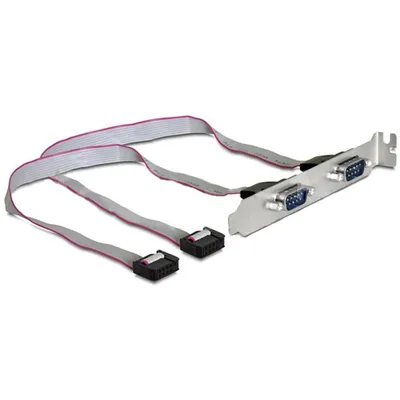 Seriellkabel DeLOCK 0,4 m DB-9 Stecker zu Buchse