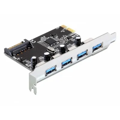 Schnittstellenkarte DeLock 89297 PCIe 4x USB 3.0 Extern SATA Stromversorgung