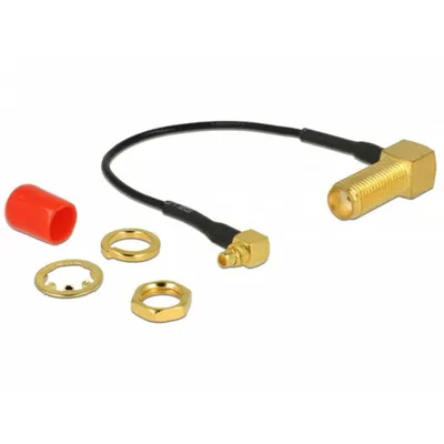 Koaxialkabel DeLOCK 89626 0,1 m SMA an MMCX Schwarz