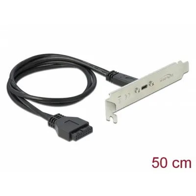 Interner Delock-Kabel 0,5 m USB 3.2 Gen 1 USB-C an Mainboard-Header