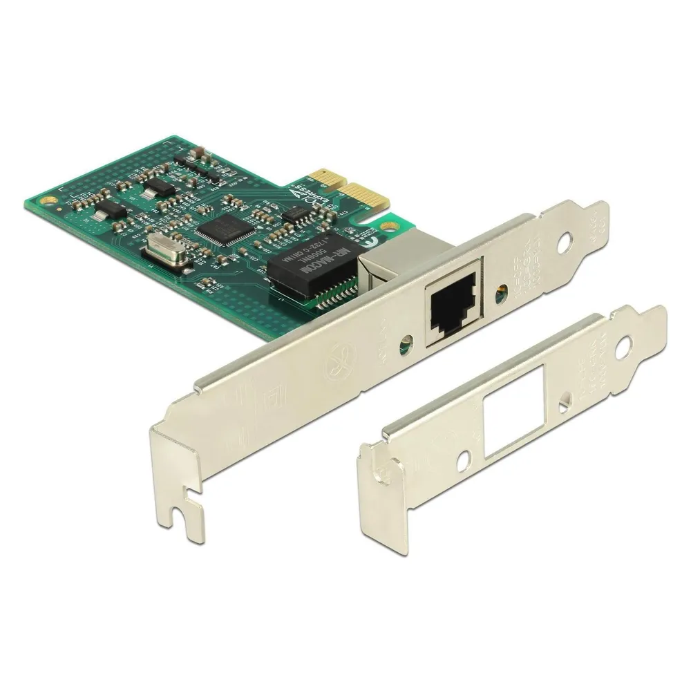 Tarjeta de Red DeLock 89943 PCI Express 1000 Mbit/s Low Profile Intel 82574L