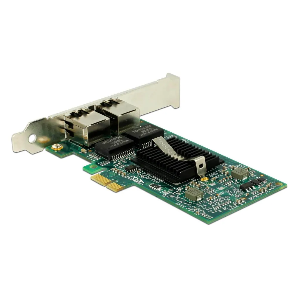 Tarjeta de Red Delock 89944 PCI Express 1000 Mbit/s Dual RJ-45 Gigabit