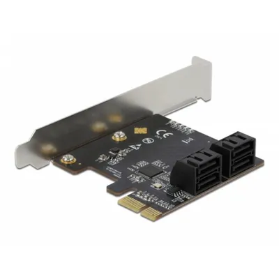SATA Controllerkarte DeLock 90010 PCIe x1 4 Ports Low Profile 6 Gbps