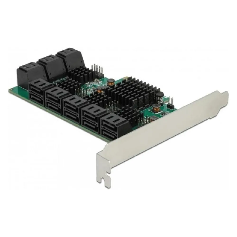 Netzwerkkarte DeLock 90073 PCI Express x4 6 Gbit/s 16 SATA-Ports S.M.A.R.T. TRIM