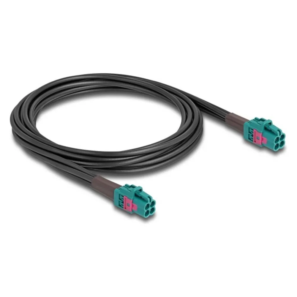 Delock Kabel Mini FAKRA Z Buchse quad zu Mini FAKRA Z Buchse quad A-Typ