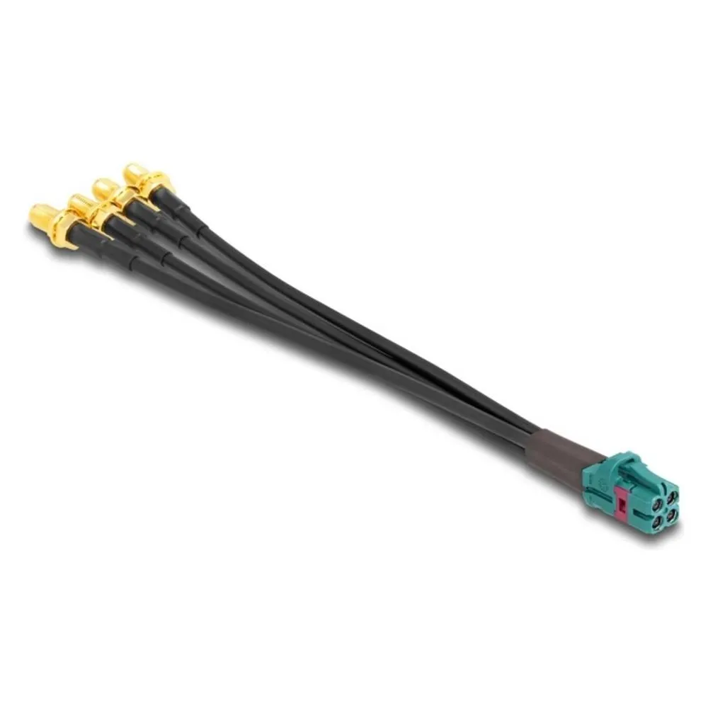 Delock Kabel Mini FAKRA Z Buchse quad zu 4 x SMA Buchse A-Typ