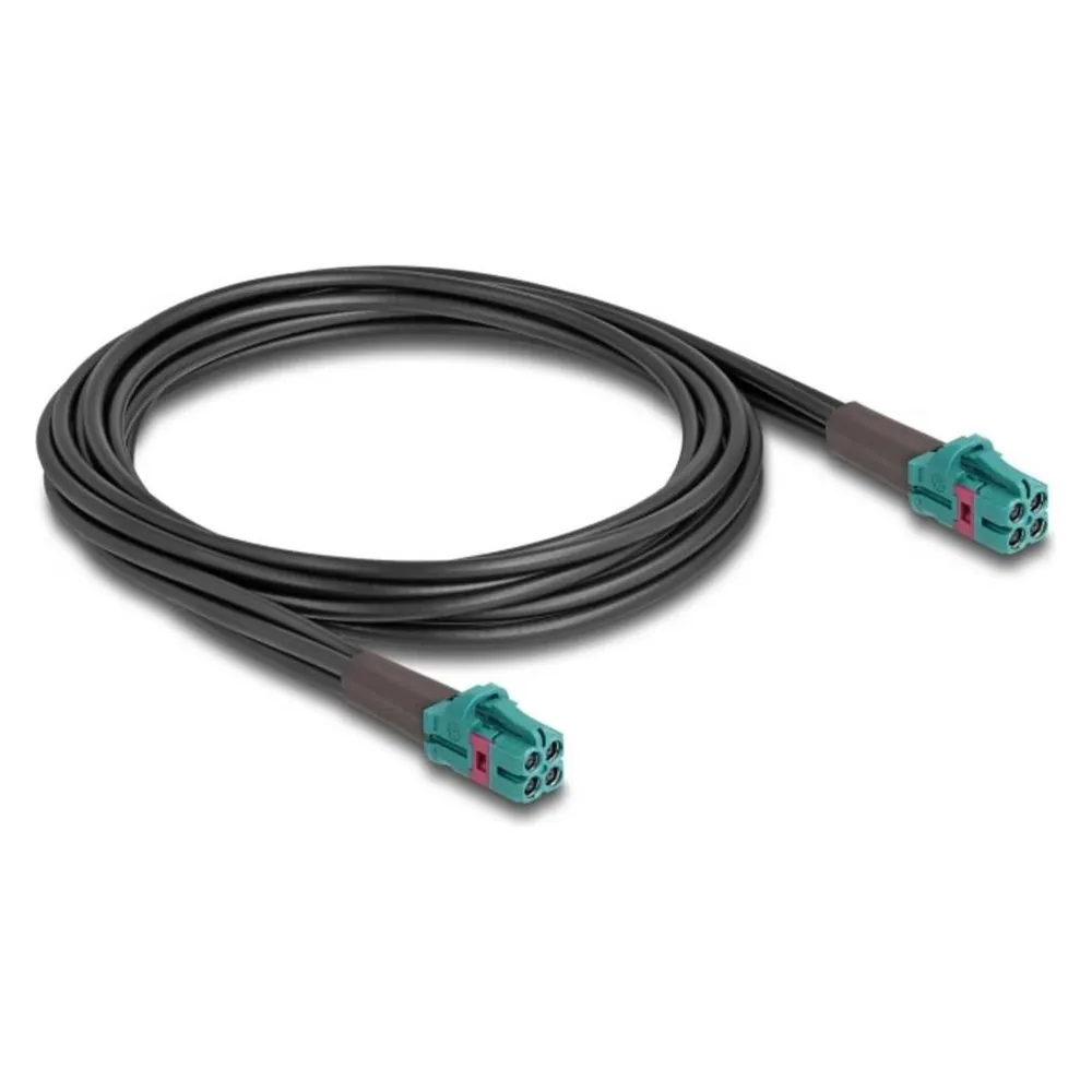 Delock Kabel Mini FAKRA Z Buchse quad zu Mini FAKRA Z Buchse quad B-Typ