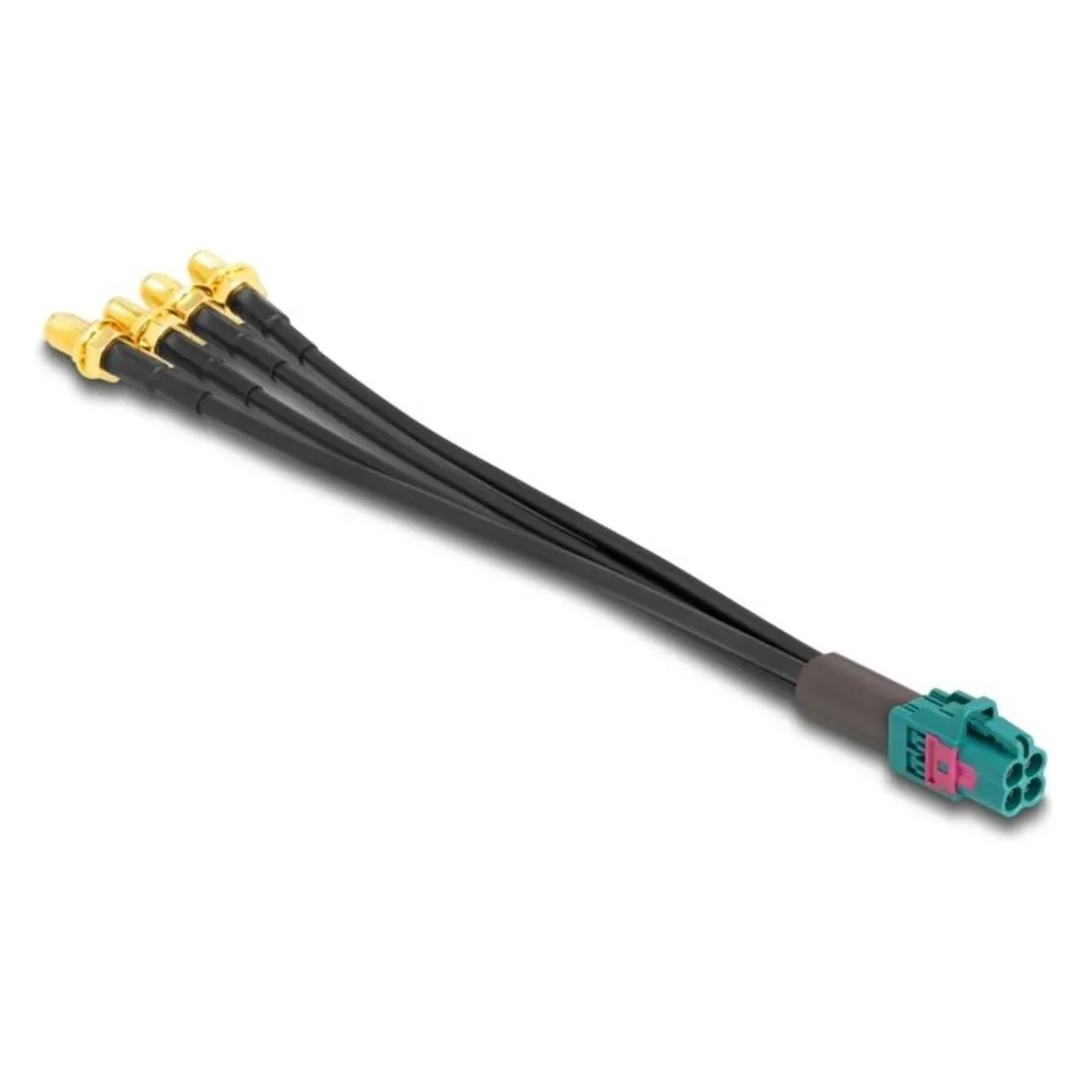 Delock Kabel Mini FAKRA Z Buchse quad zu 4 x SMA Buchse B-Typ