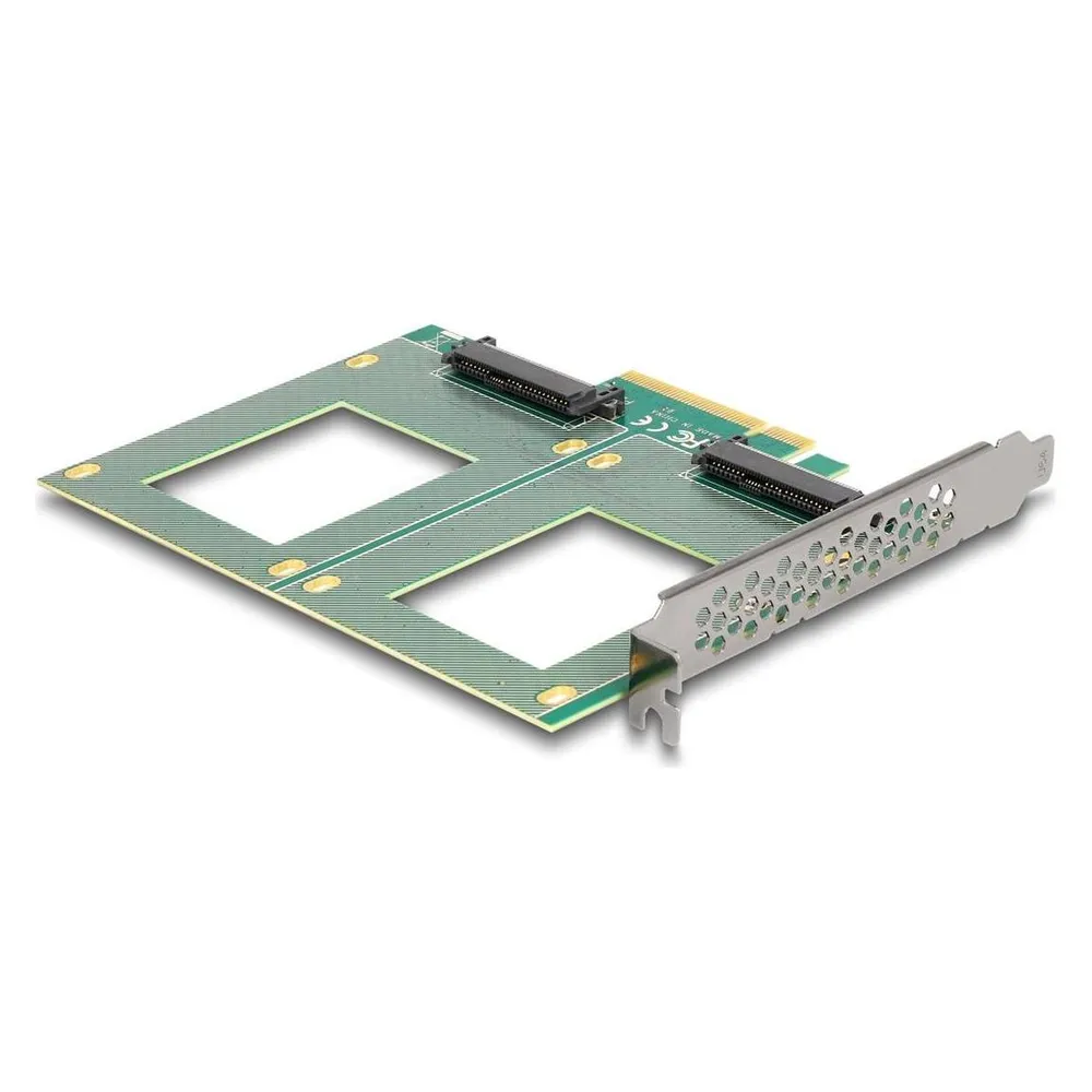 Delock PCI Express 4.0 x8 Karte zu 2 x intern U.2 NVMe SFF-8639 - Bifurcation (LxB: 144 x 122 mm)