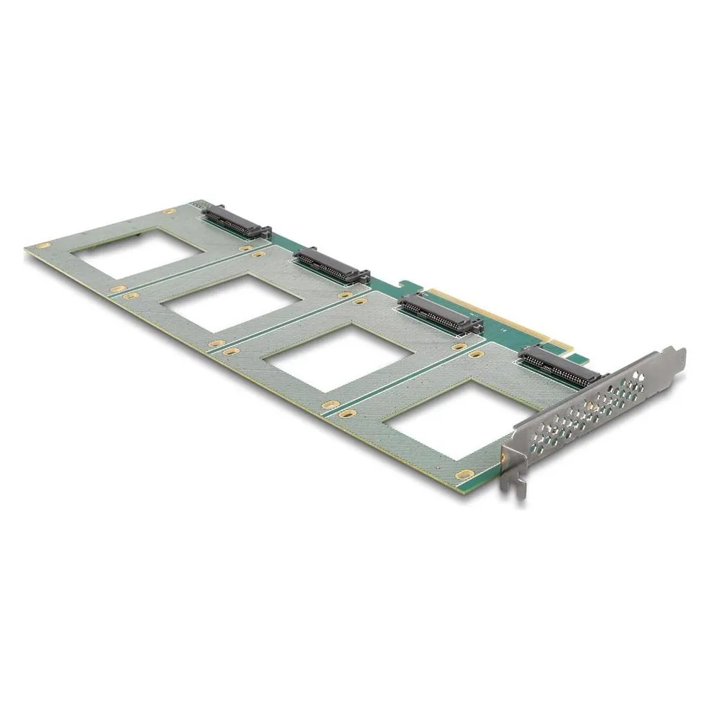 Delock PCI Express 4.0 x16 Karte zu 4 x intern U.2 NVMe SFF-8639 - Bifurcation