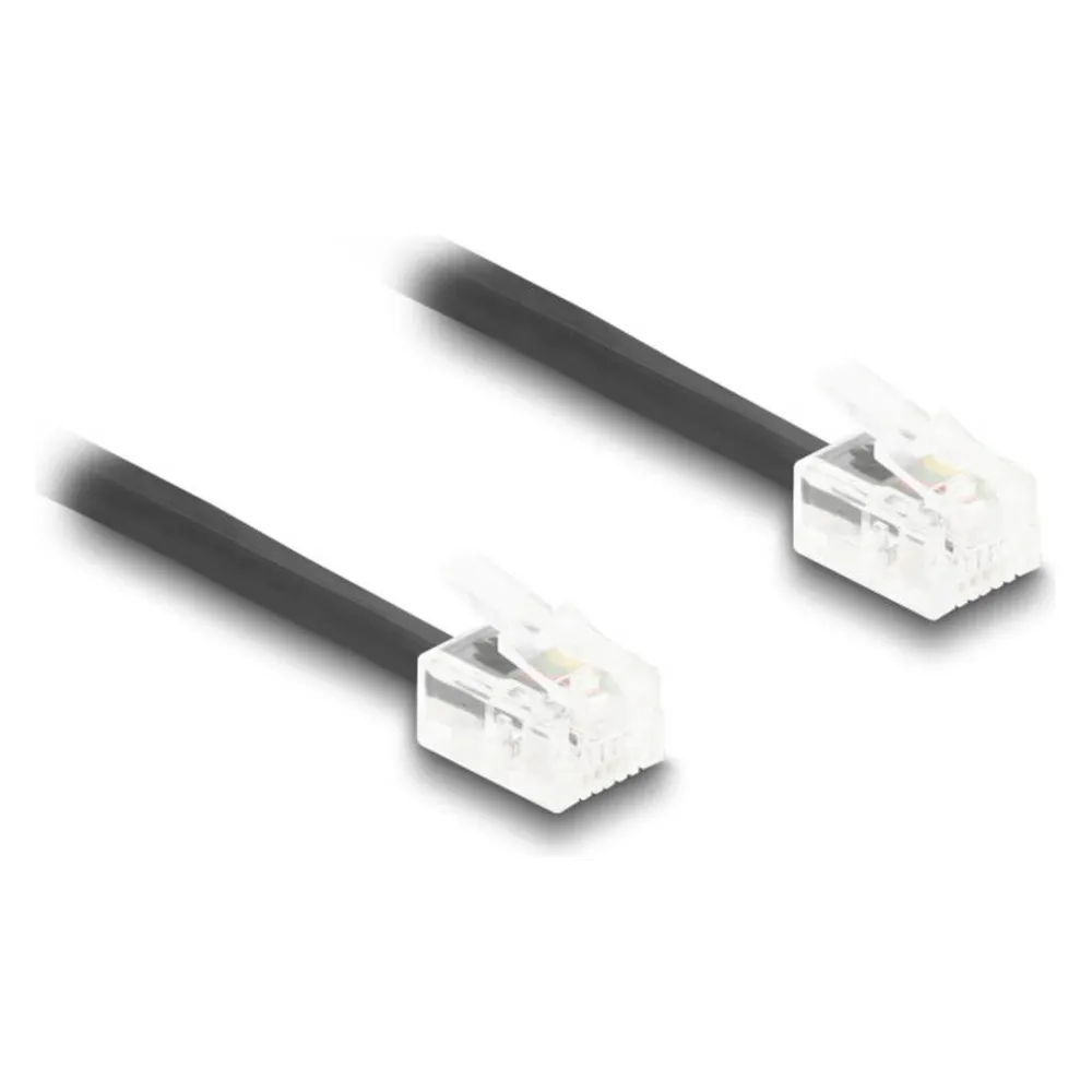 Delock Telefonkabel / Spiralkabel RJ11 Stecker zu RJ11 Steck