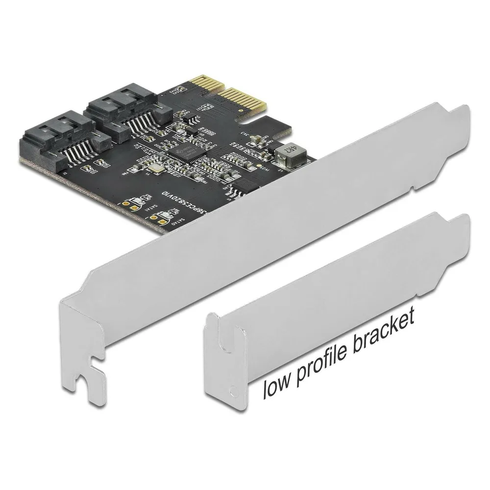 Netzwerkkarte DeLock 90431 PCI Express SATA 6 Gbit/s Dual-Port Hot-Swap LED