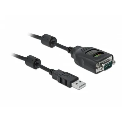 Serielles Kabel DELOCK 90497 USB Type-A auf RS-232 DB9 2 m mit LED-Tester