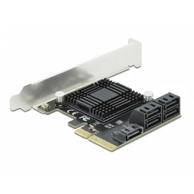 Netzwerkkarte DeLock 90498 PCI Express x4 6 Gbit/s 5x SATA Low Profile