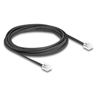 Delock Telefonkabel RJ11 Stecker zu RJ11 Stecker schwarz 2 m