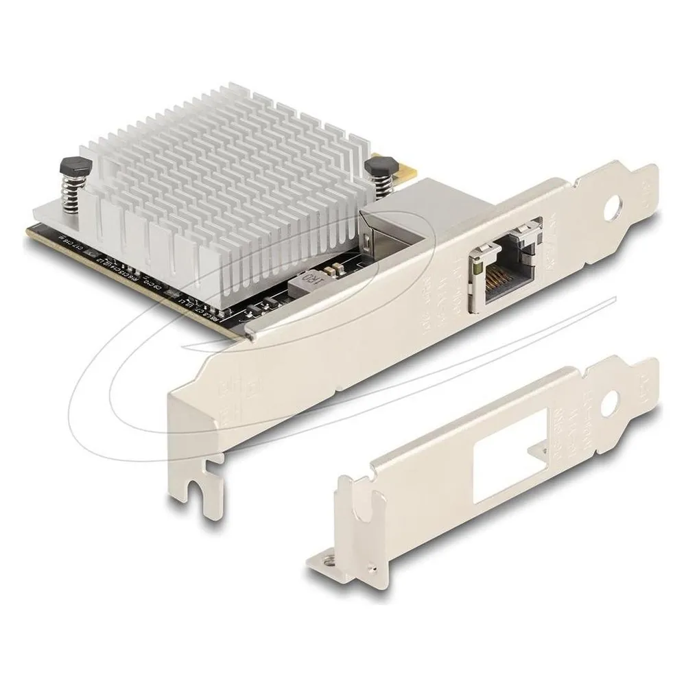 Tarjeta de Red Delock 90758 PCI Express 10 GbE RJ45 Jumbo Frames