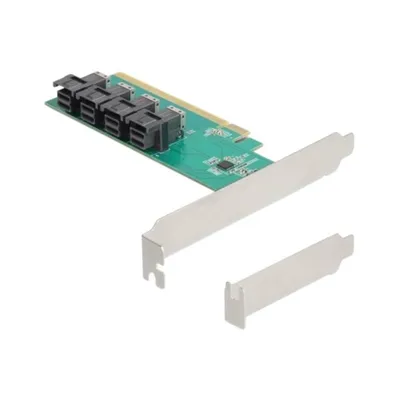 Delock Schnittstellenkarte 90777 PCIe x16 4 Ports SFF-8643 NVMe Low Profile