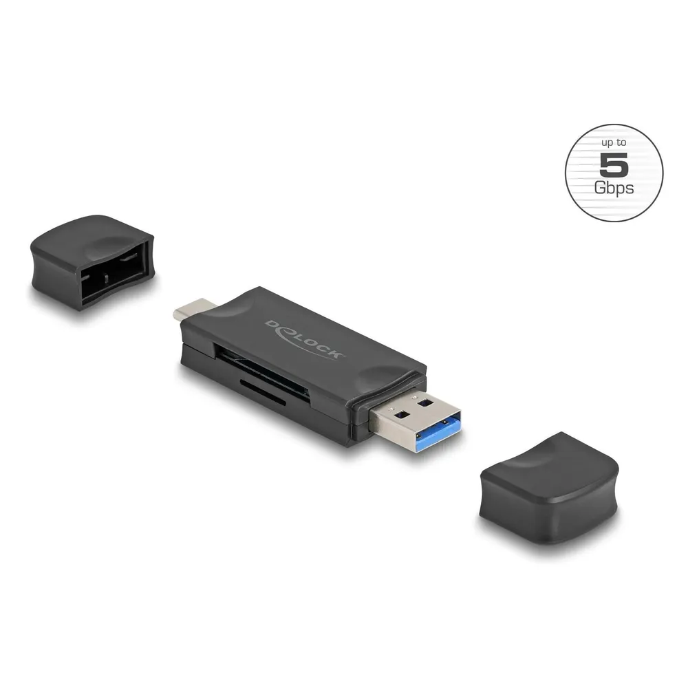 Kartenleser DeLOCK 91020 USB 3.2 Gen 1 Type-A/Type-C