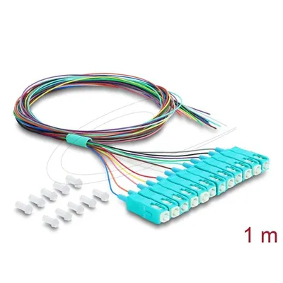 Kabel Delock 91048 1 m 12x SC Pigtail Glasfaser