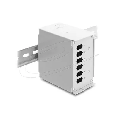 LWL-Adapter Delock 91066 SC/LC 6 Anschluesse Metall grau