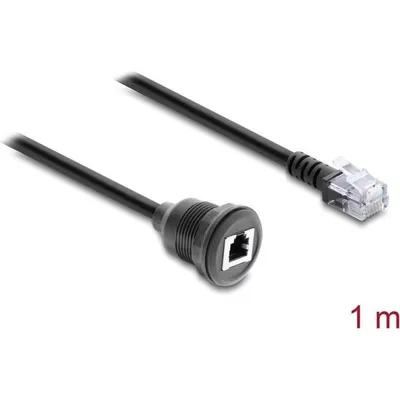 Kabel RJ12 Delock 1 m geschirmt mit eingebautem Stecker