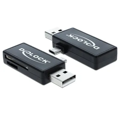 Kartenleser Delock 91731 USB 2.0 für MicroSD und SD