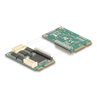 Adapter Delock 95279 Mini PCIe 4x RS-232 1x DB-25 Inklusive Kabel
