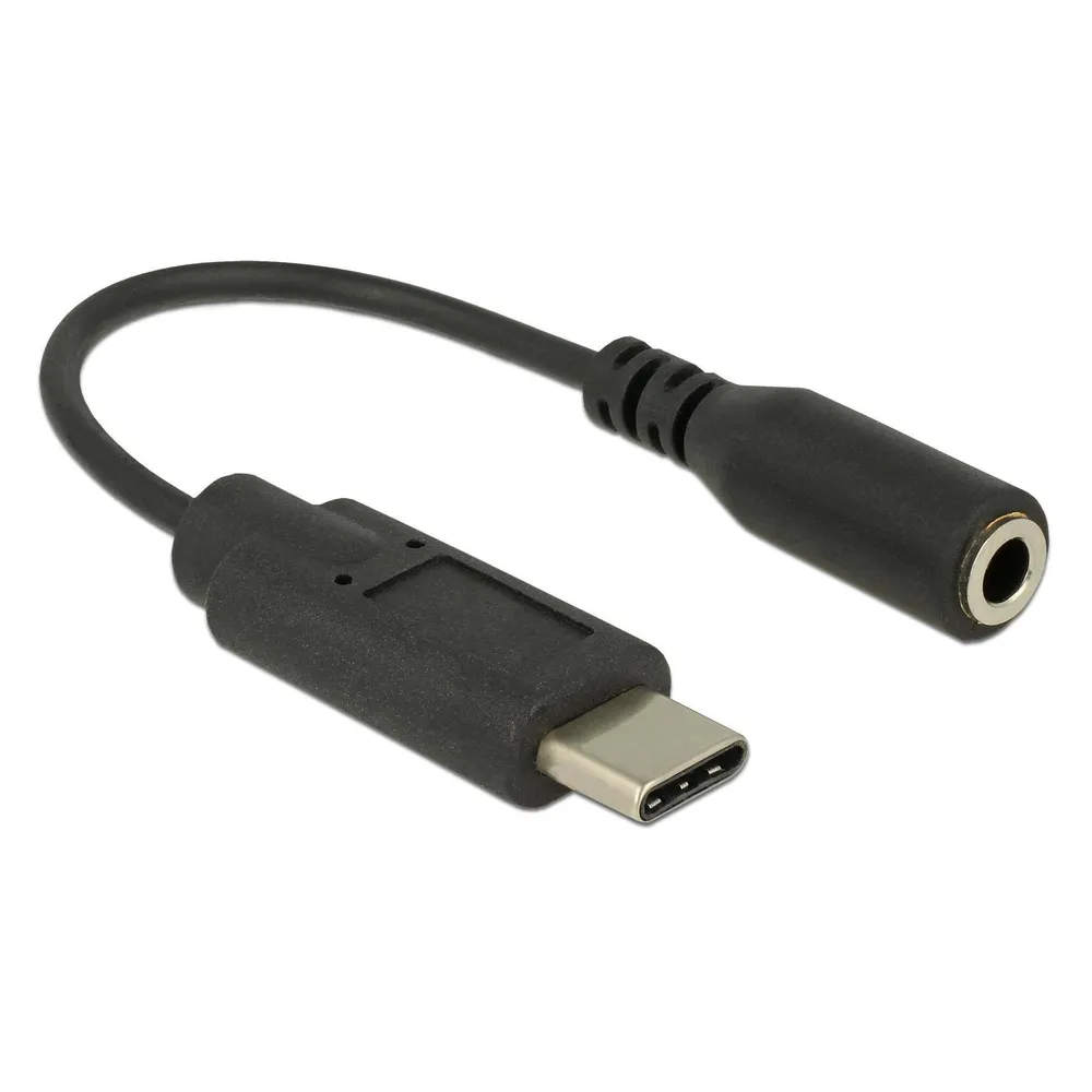 Audio-Adapter USB-C auf 3,5 mm DeLOCK 65842 Schwarz