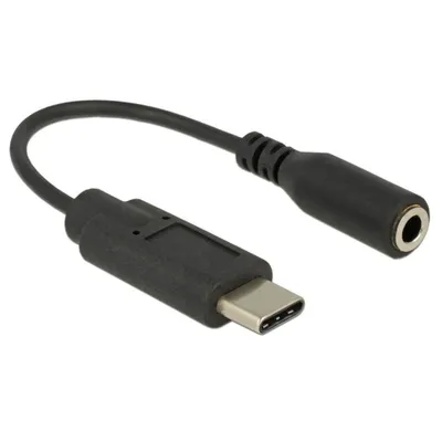 Audio-Adapter USB-C auf 3,5 mm DeLOCK 65842 Schwarz