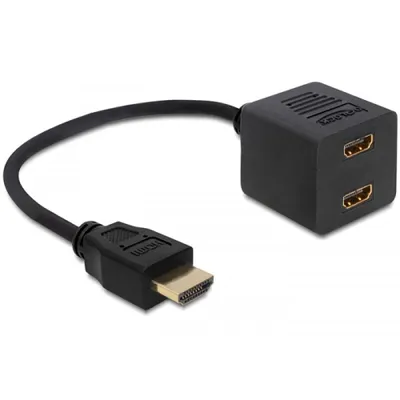 DeLOCK 65226 HDMI-Kabel HDMI Typ A (Standard) 2 x HDMI Schwarz