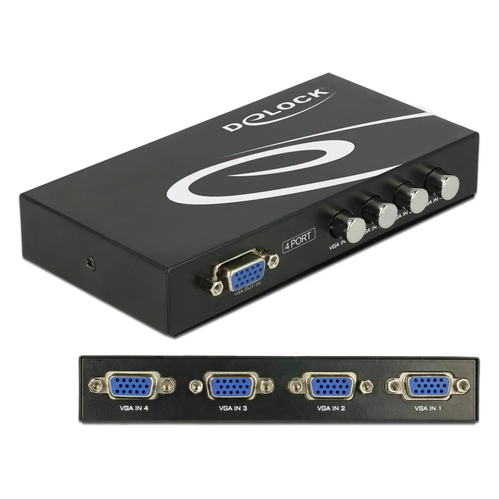 DeLOCK 87635 Serial Switch Box Kabelgebunden