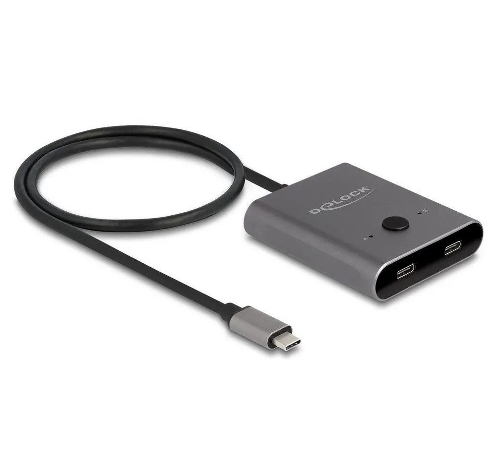 Delock Delock 11500 USB-C® (USB 3.2 Gen 2) Umschalter Grau USB-Adapter, 50.00 cm