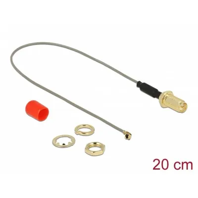 Koaxialkabel DeLOCK 89831 RP-SMA Weiblich zu U.FL 20 cm Grau