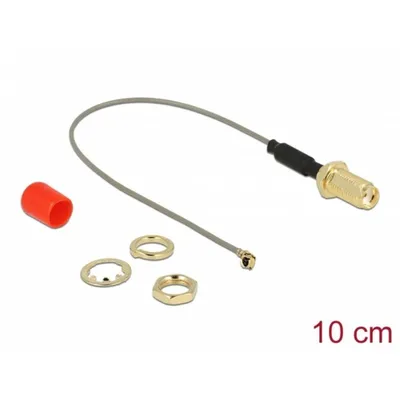 Koaxialkabel DeLOCK 89832 10 cm SMA an U.FL Grau