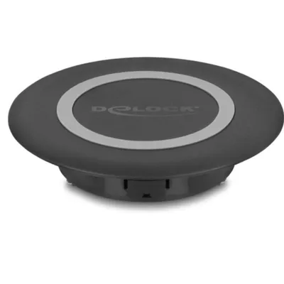 Ladegerät Delock 66284 USB Typ C Wireless Schwarz Smartphone