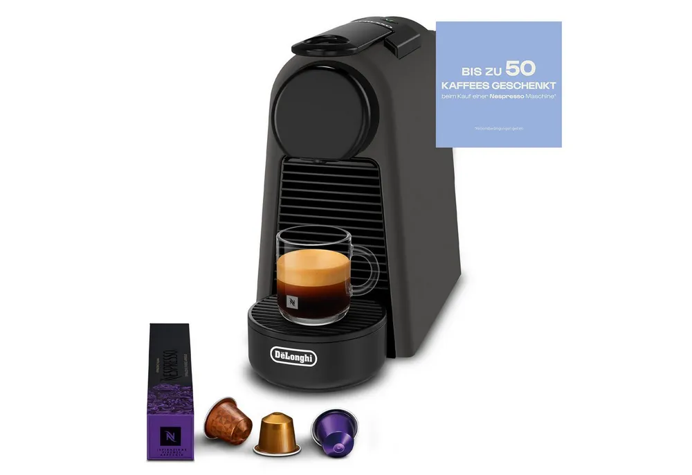 De'Longhi Kapselmaschine EN85.BKMT, Automatische Kapselmaschine, Kompakt, 19 Bar, Inklusive Willkommensset