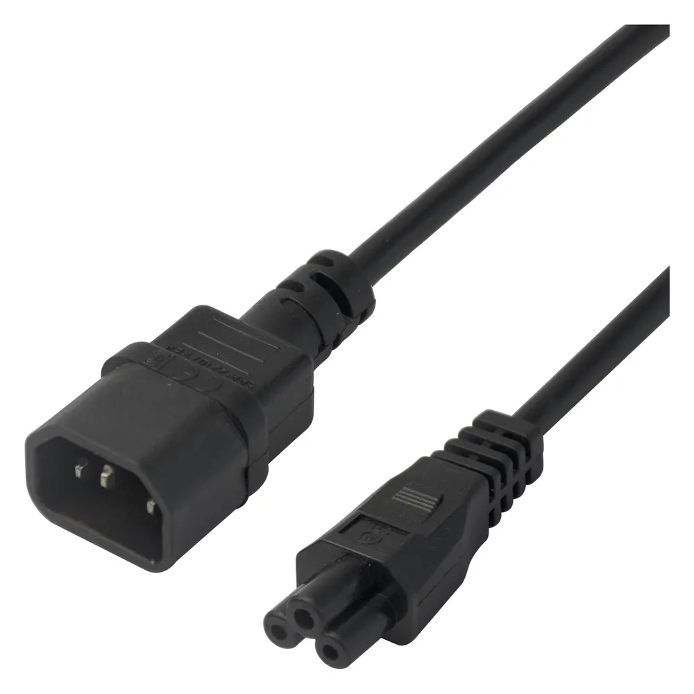Deltaco Maitinimo kabelis IEC C14 - IEC C5,, juodas / 1902271