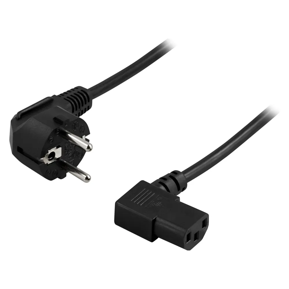 Deltaco Power cable CEE 7/7 C13, 1.5m - Black