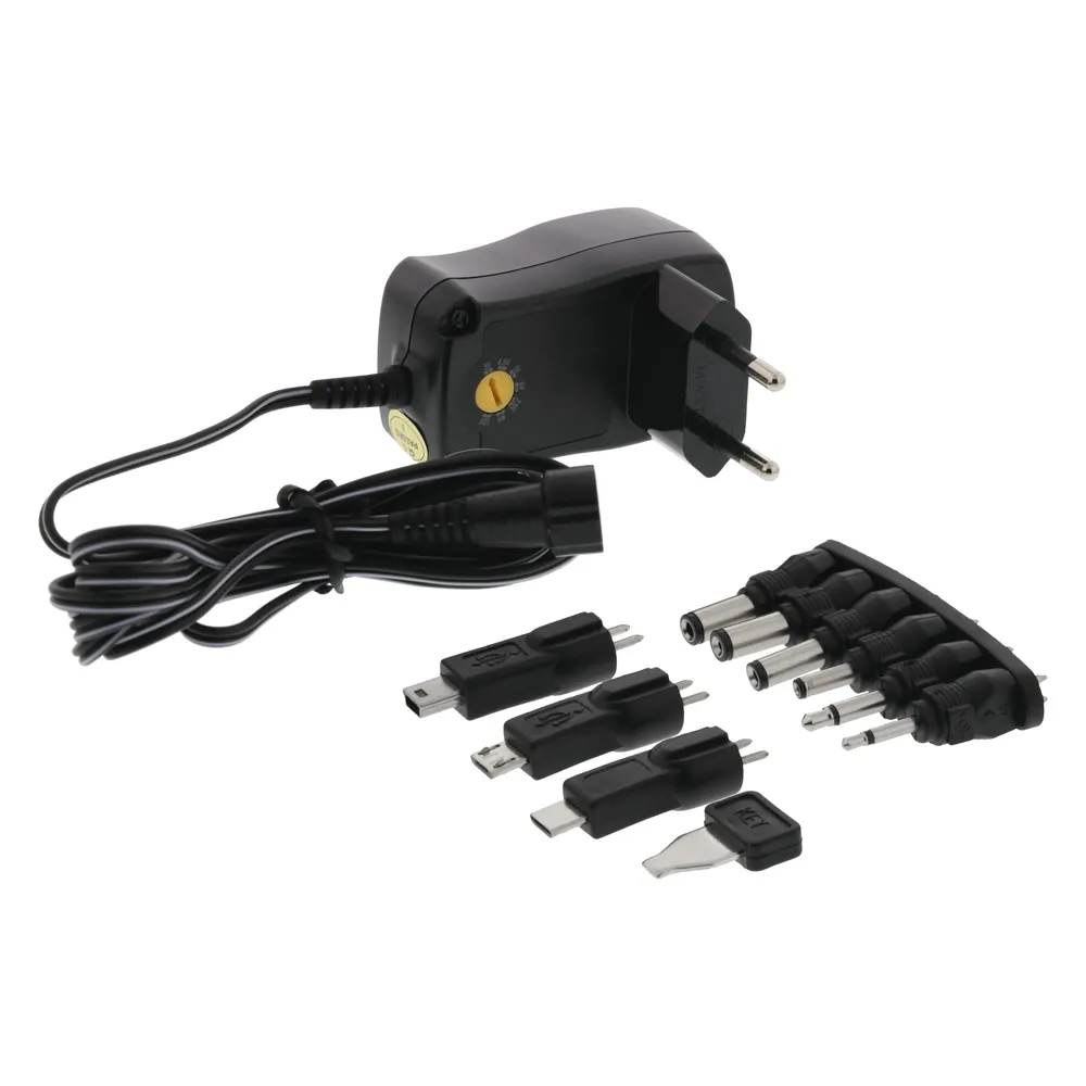 Deltaco AC/DC Universal Plug-in Adapter