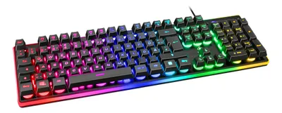 Deltaco PK75 Gaming Tastatur USB, RGB, schwarz