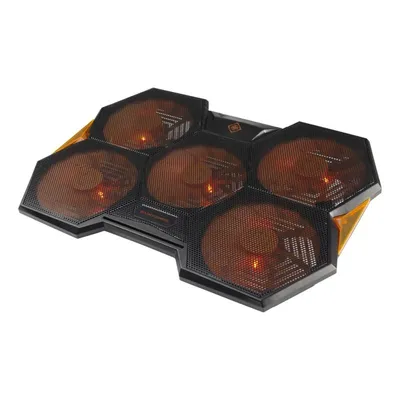 Kühlplatte Deltaco Gaming GAM-072 5 Lüfter USB Schwarz