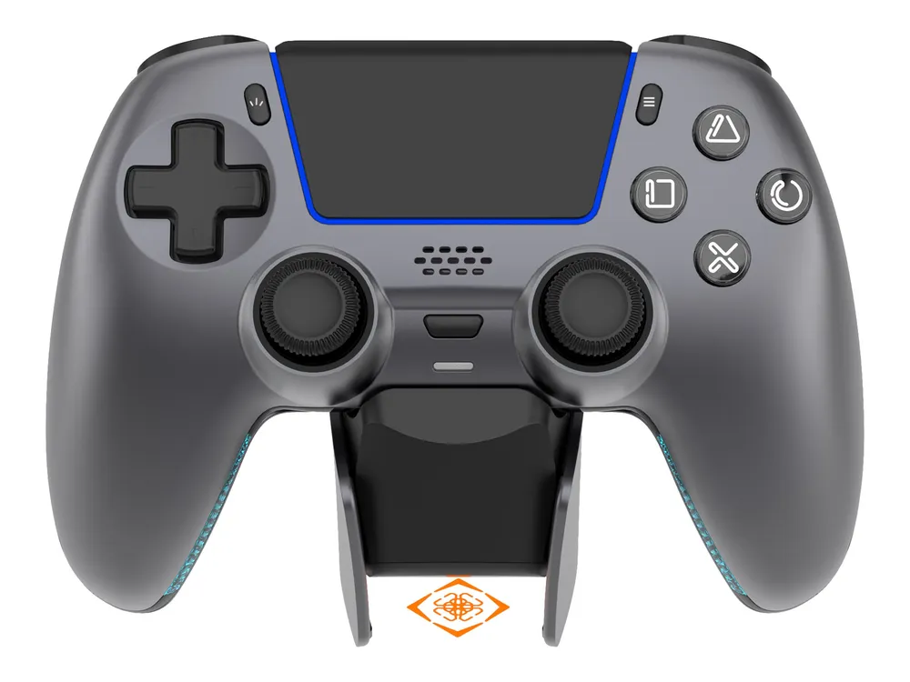 Deltaco Controller inkl. Ladestation grau (Kabellos – PC / PS5 | Pro / Android / iOS)