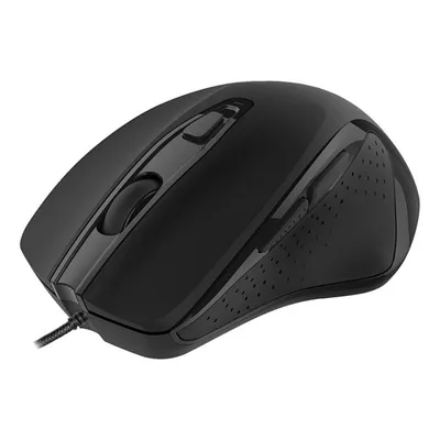Maus Deltaco MS-801 Kabelgebunden USB Type-A 3200 DPI Schwarz Ergonomisch