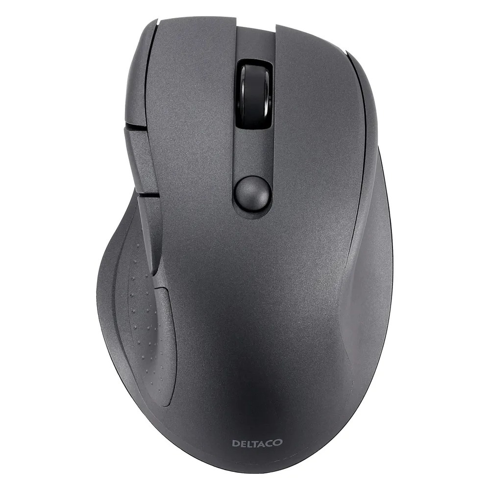 Deltaco Tyli Bluetooth pelė, 5 mygtukai, 600-1200 DPI, juoda / MS-906