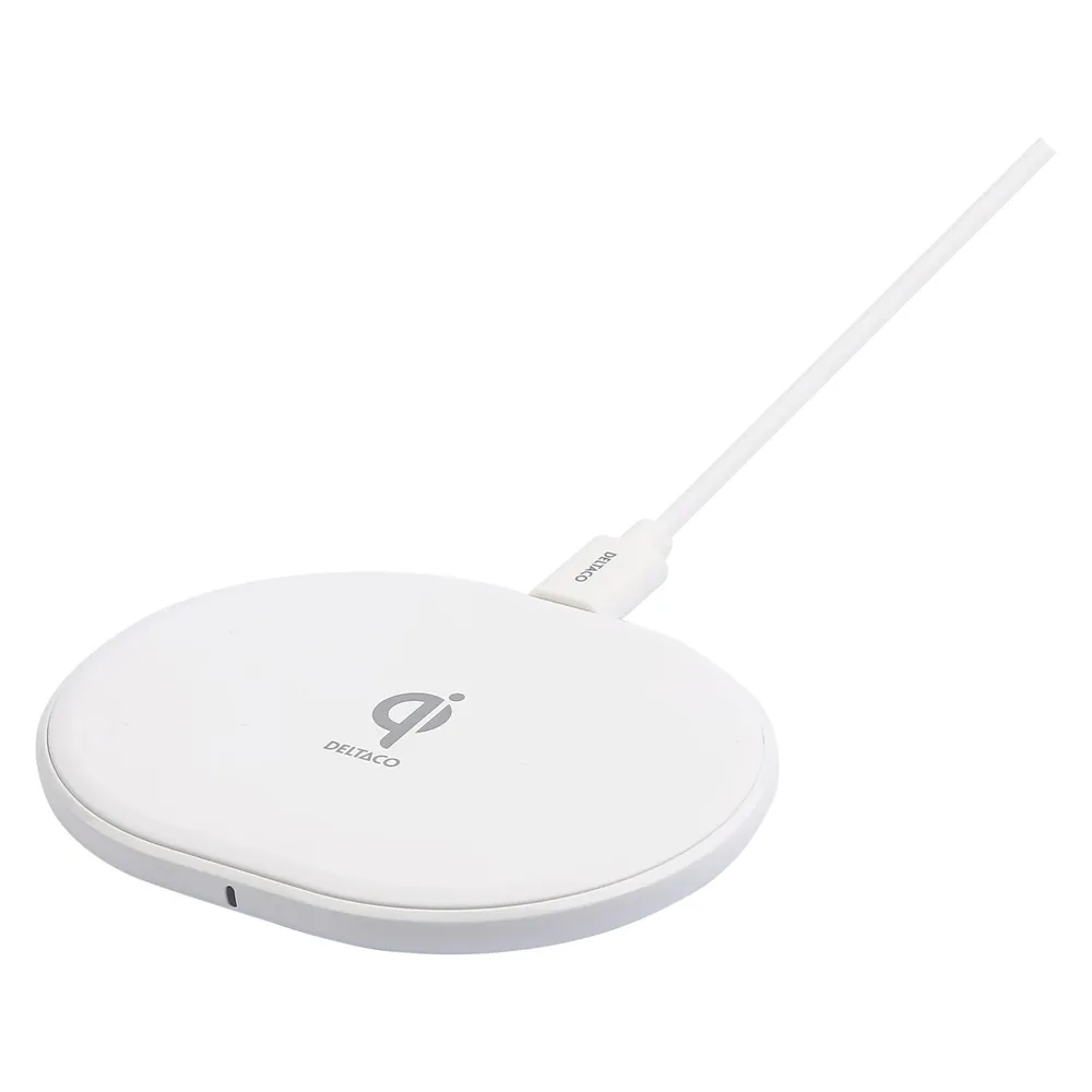 Deltaco Bevielis kroviklis,, USB-C, Qi, baltas QI-1039 / 1902335