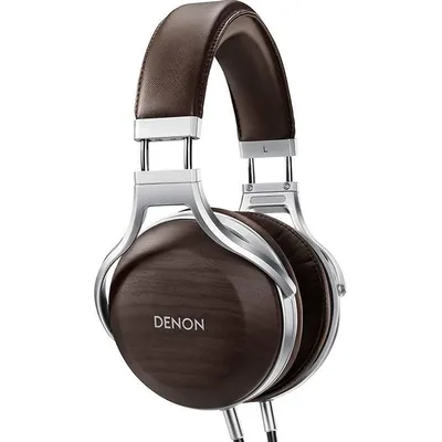 Denon AH-D5200 Kopfhörer & Headset Kabelgebunden Kopfband Silber, Holz
