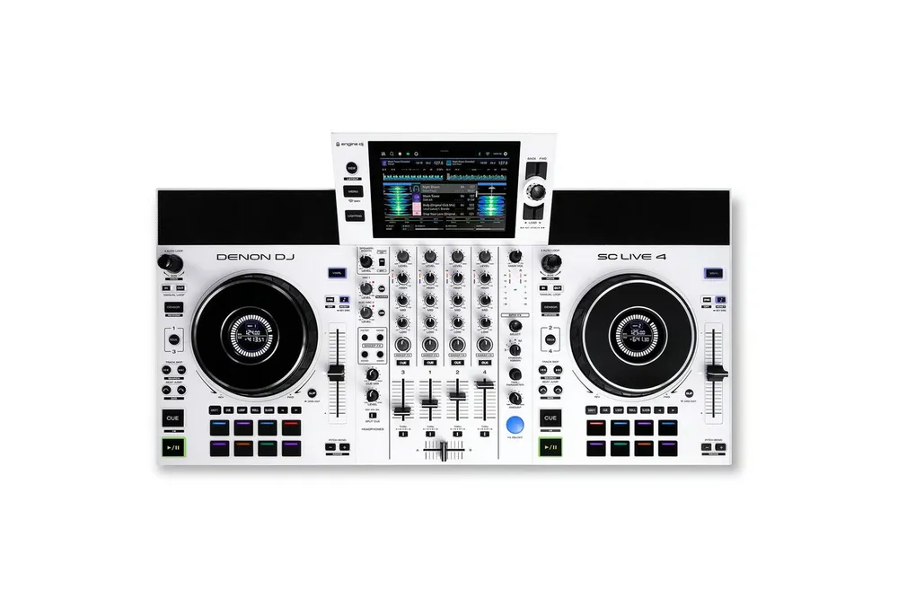 Denon DJ DJ Controller Denon DJ SC Live 4, (Einzelartikel, 1-tlg), 4-Kanal Standalone 7″ Touchscreen WLAN Serato & Virtual DJ kompatibel